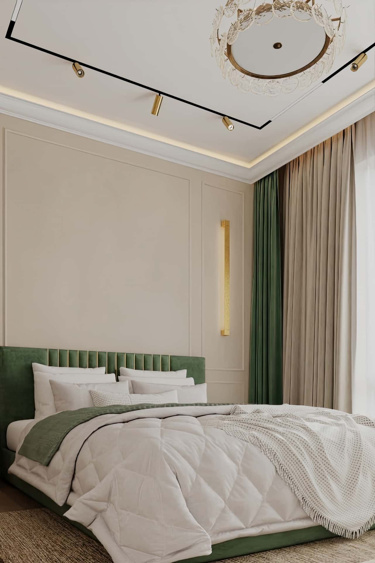 Дизайн и ремонт квартиры в ЖК Павелецкая сити — Современная роскошь, 111 м2. Спальня папы, фото 2