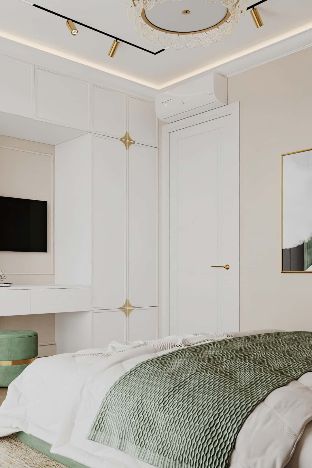 Дизайн и ремонт квартиры в ЖК Павелецкая сити — Современная роскошь, 111 м2. Спальня папы, фото 4