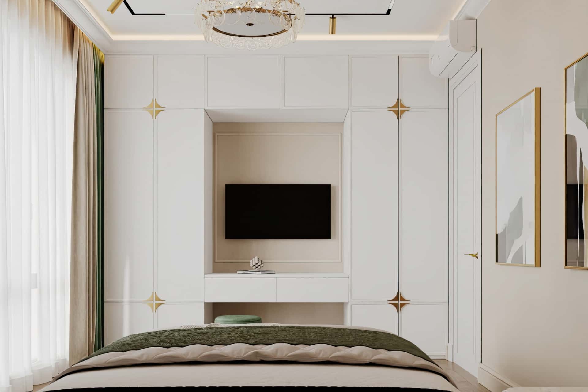 Дизайн и ремонт квартиры в ЖК Павелецкая сити — Современная роскошь, 111 м2. Спальня папы, фото 5