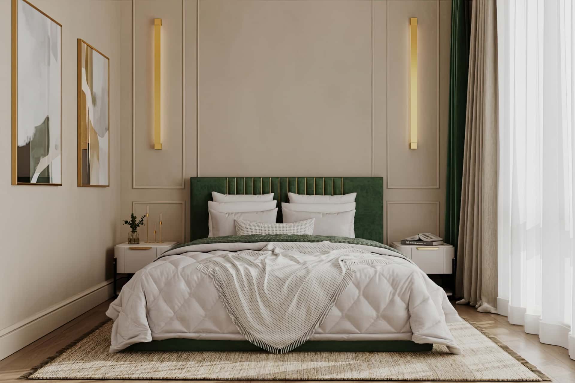 Дизайн и ремонт квартиры в ЖК Павелецкая сити — Современная роскошь, 111 м2. Спальня папы