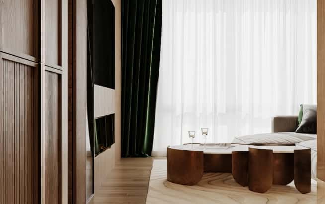 Дизайн и ремонт квартиры в ЖК Павелецкая сити в стиле современный. Кухня-столовая, фото 2