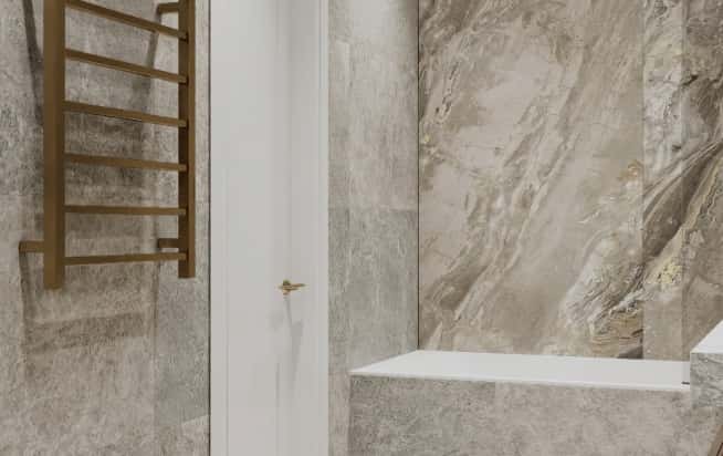 Дизайн и ремонт квартиры в ЖК Павелецкая сити в стиле современный. Мастер-санузел, фото 1