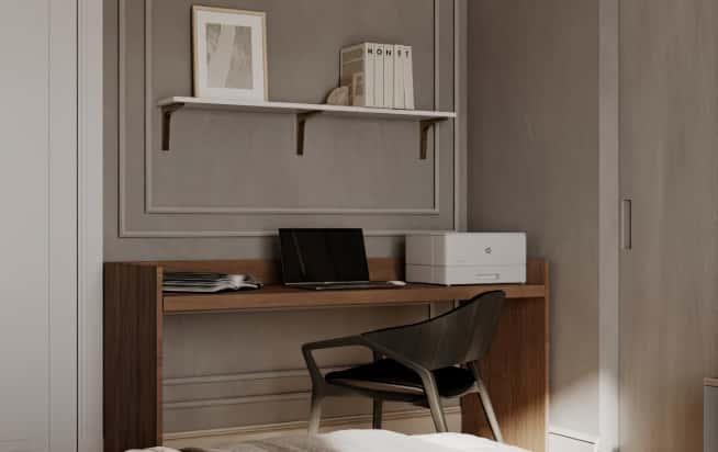 Дизайн и ремонт квартиры в ЖК Павелецкая сити в стиле современный. Мастер-спальня, фото 2