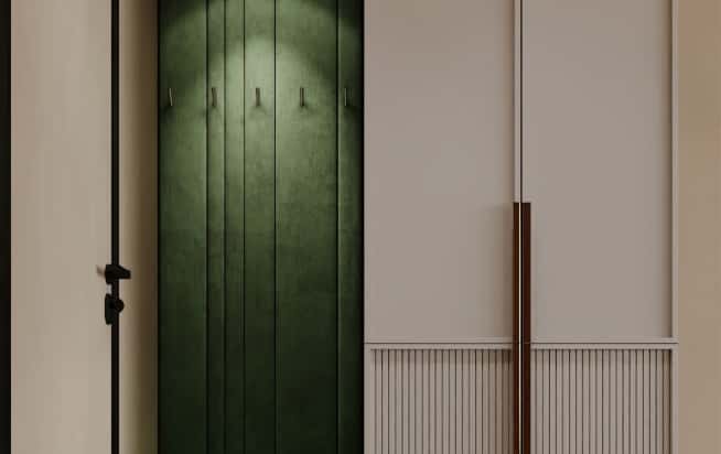 Дизайн и ремонт квартиры в ЖК Павелецкая сити в стиле современный. Прихожая и коридор