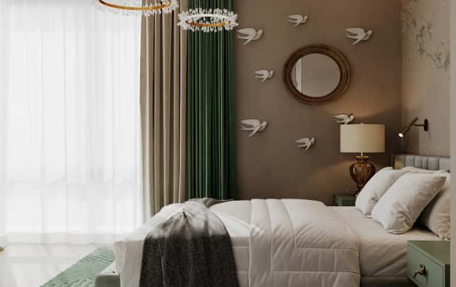 Дизайн и ремонт квартиры в ЖК Павелецкая сити в стиле современный. Спальня мамы, фото 6