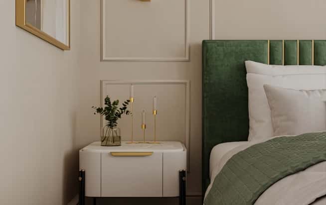 Дизайн и ремонт квартиры в ЖК Павелецкая сити в стиле современный. Спальня папы, фото 1