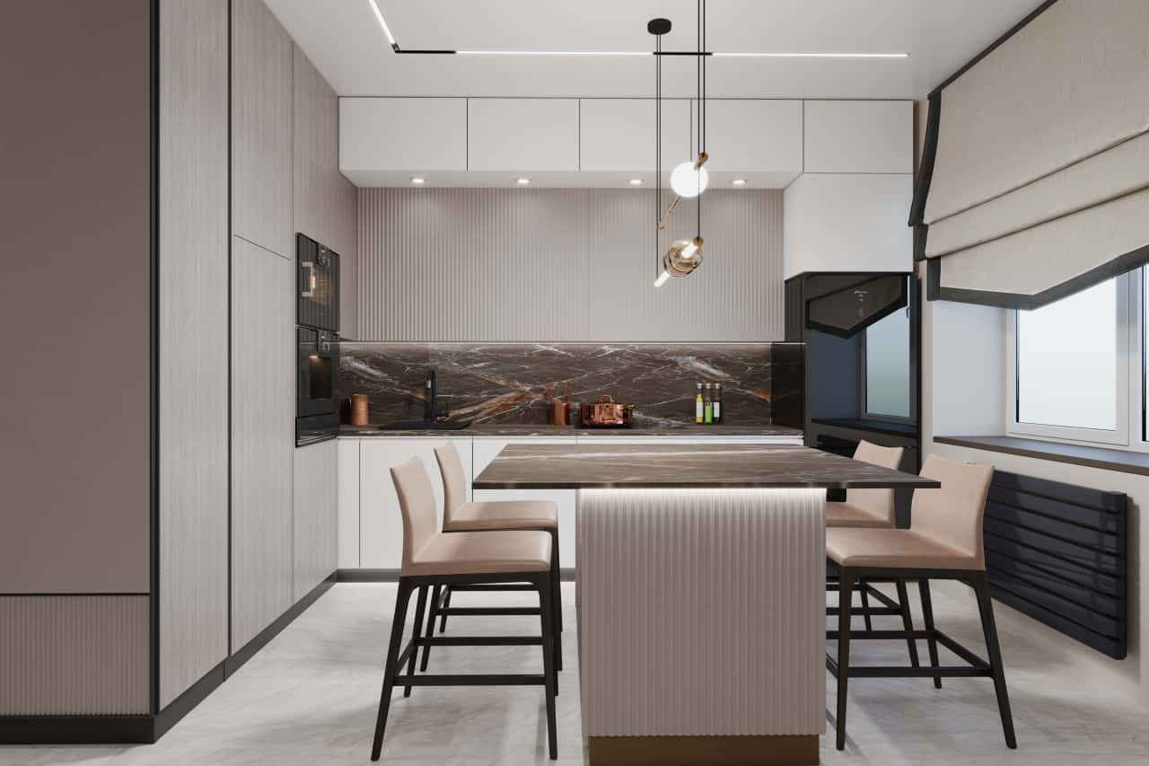 Освещение в кухне