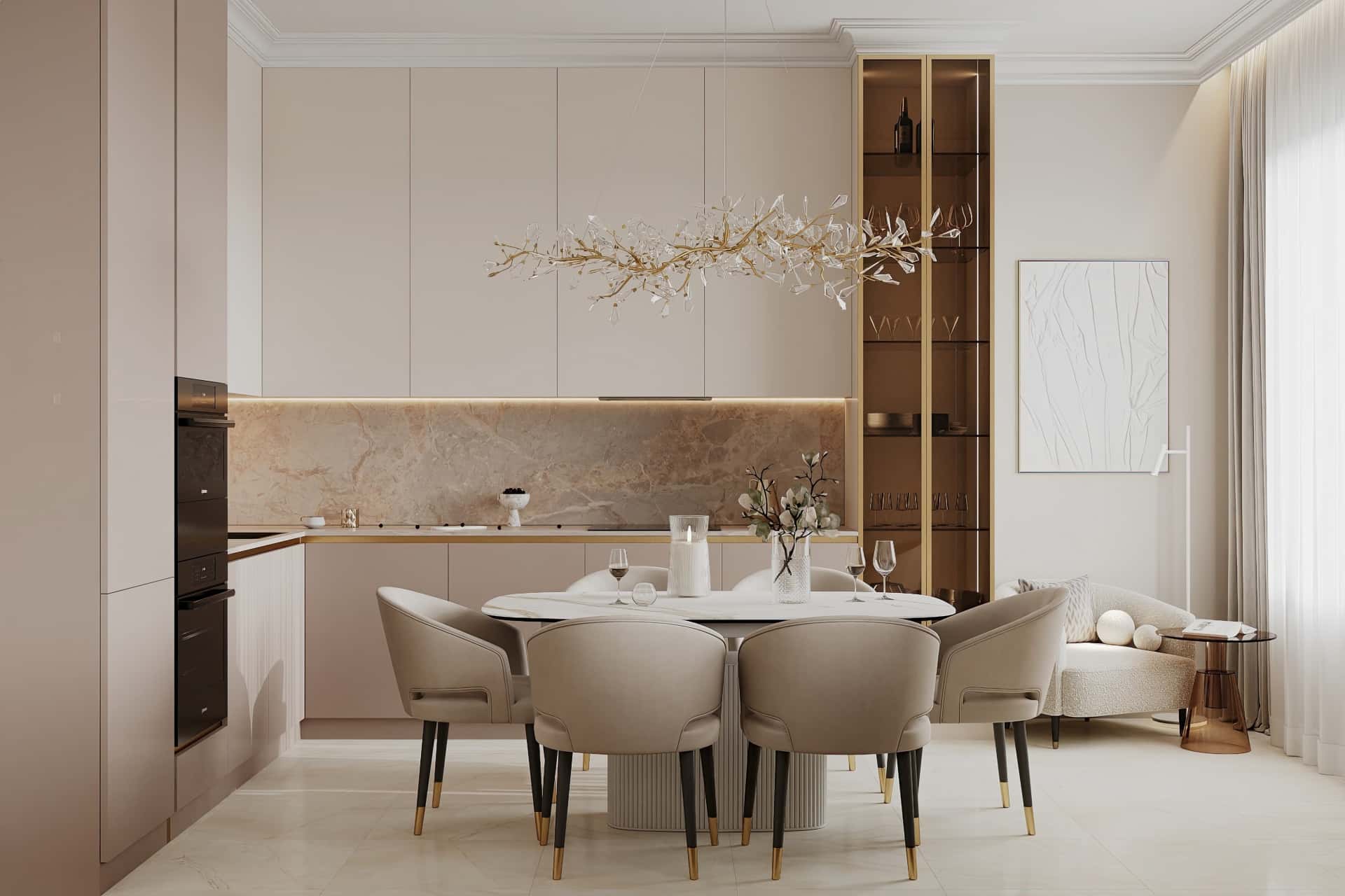 Дизайн и ремонт квартиры в ЖК Режиссёр — Богемная грация, 87 м2