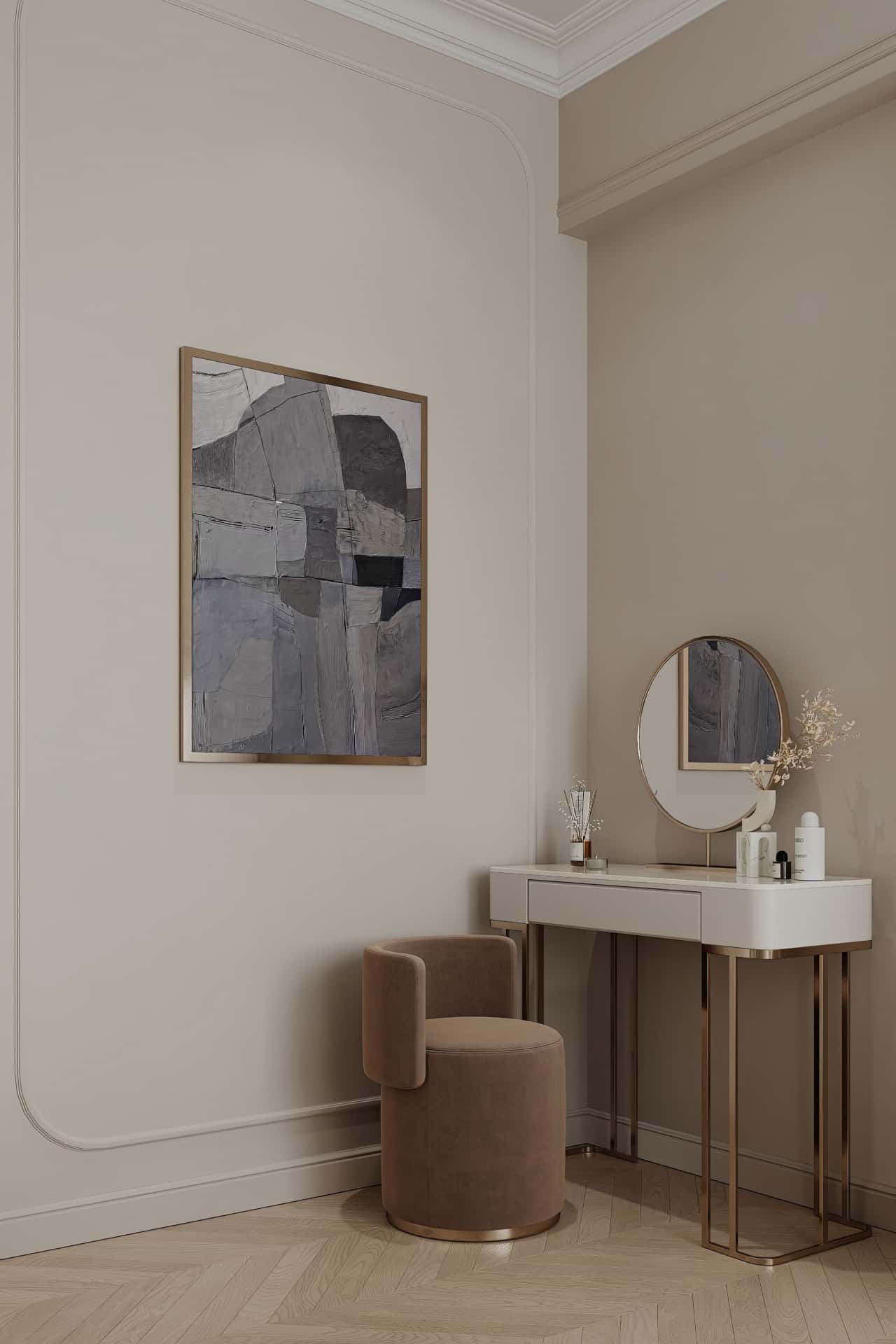 Дизайн и ремонт квартиры в ЖК Режиссёр — Богемная грация, 87 м2. Спальня, фото 4