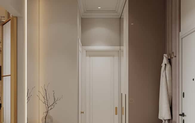 Дизайн и ремонт квартиры в ЖК Режиссёр в стиле современная классика. Прихожая, фото 3