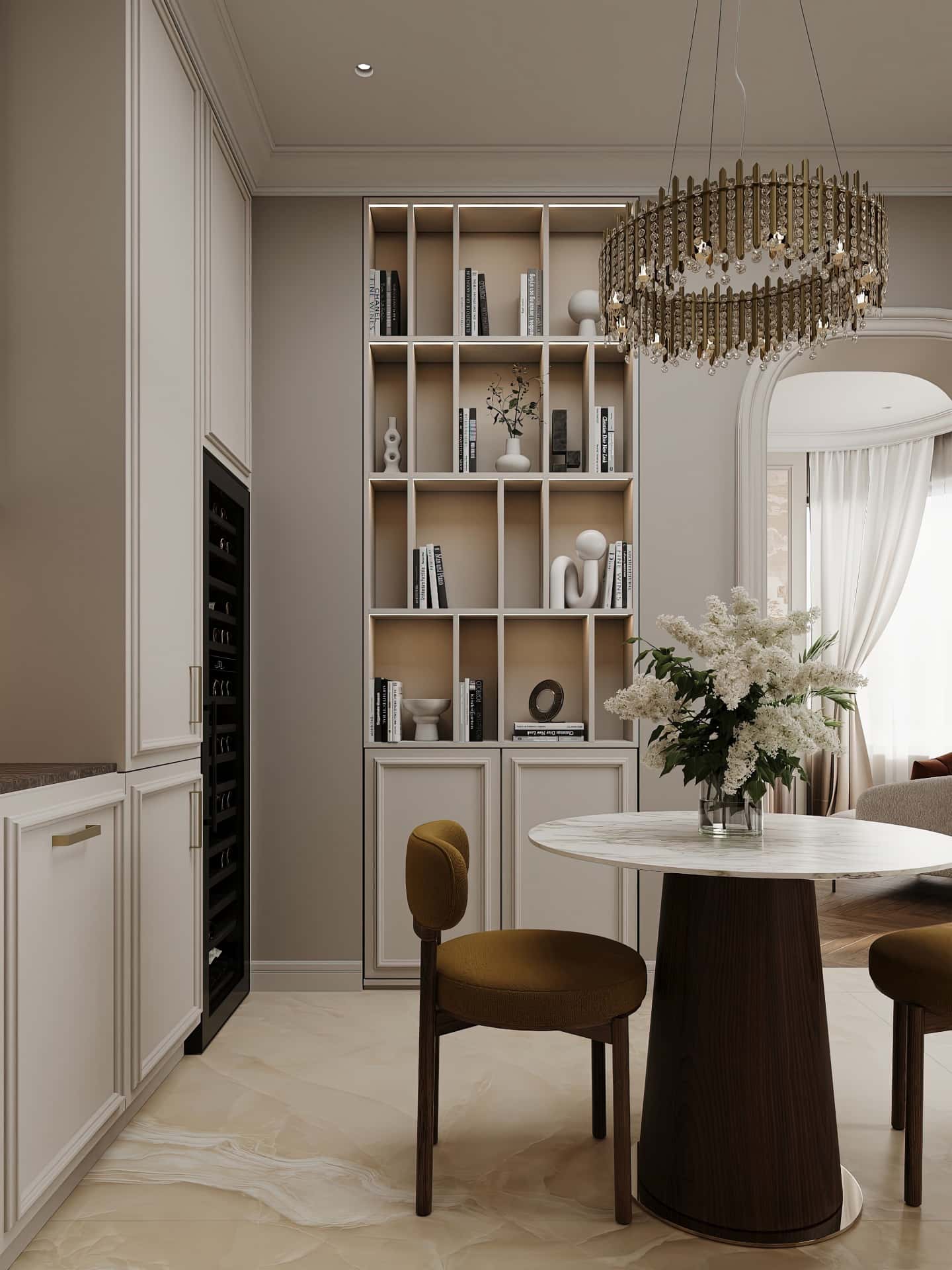 Дизайн и ремонт квартиры в ЖК Режиссёр — Классика с сердцем, 65 м2. Кухня, фото 8