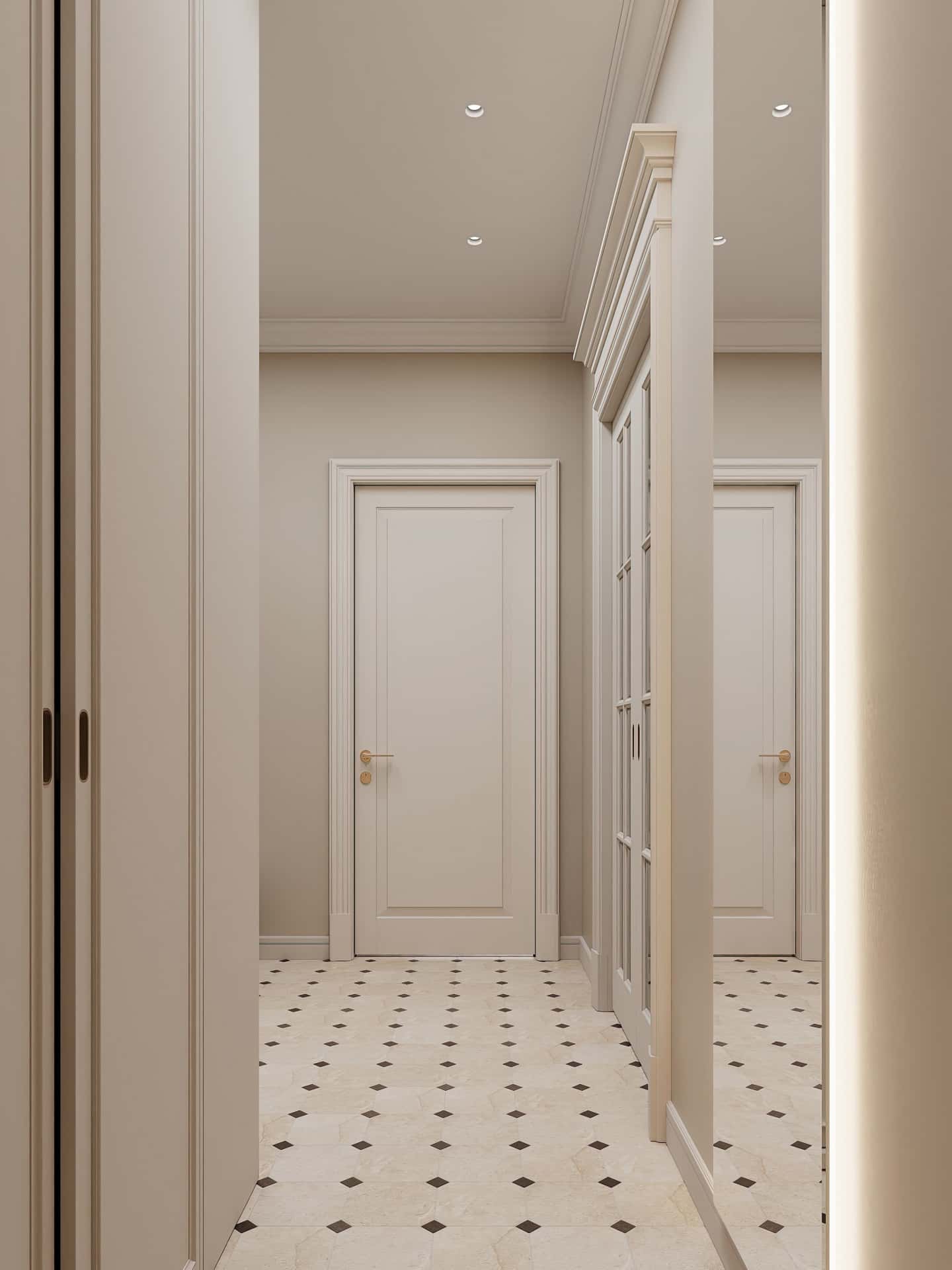 Дизайн и ремонт квартиры в ЖК Режиссёр — Классика с сердцем, 65 м2. Прихожая, фото 7