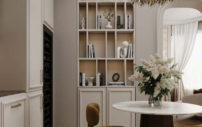 Дизайн и ремонт квартиры в ЖК Режиссёр в стиле современная классика. Кухня, фото 3