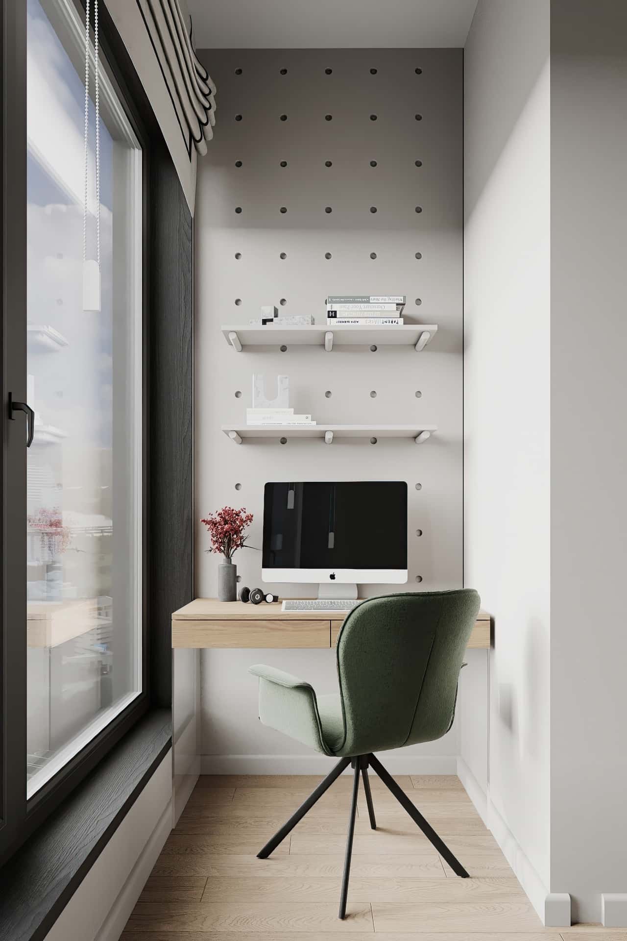 Дизайн и ремонт квартиры в ЖК Садовые кварталы — Скандинавский акцент, 95 м2. Лоджия