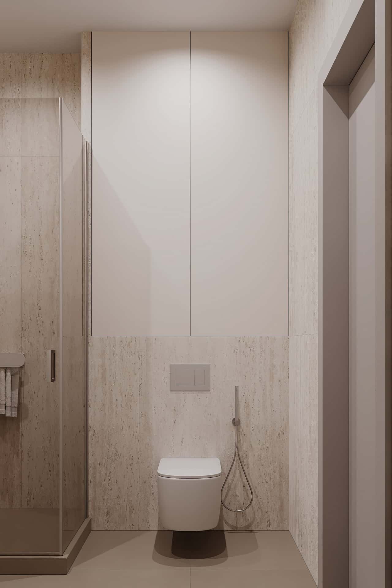 Дизайн и ремонт квартиры в ЖК Садовые кварталы — Скандинавский акцент, 95 м2. Мастер-санузел, фото 1