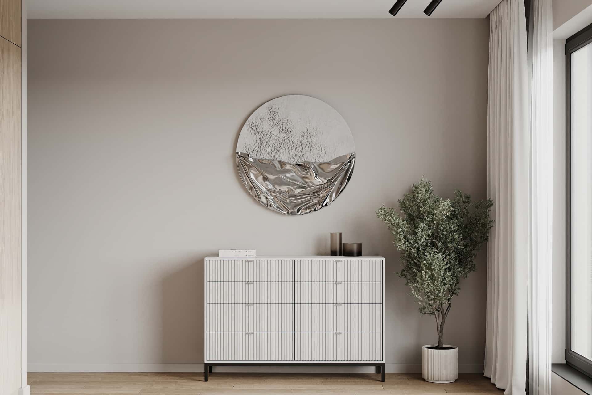 Дизайн и ремонт квартиры в ЖК Садовые кварталы — Скандинавский акцент, 95 м2. Мастер-спальня, фото 6