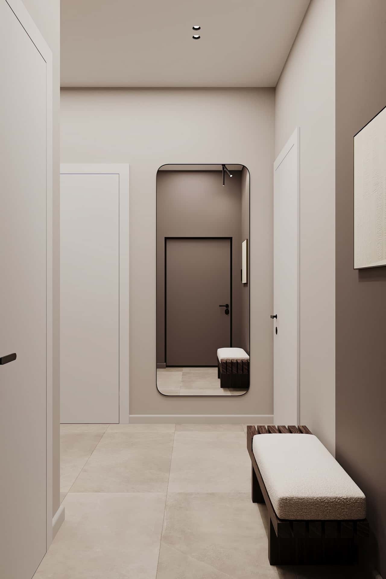 Дизайн и ремонт квартиры в ЖК Садовые кварталы — Скандинавский акцент, 95 м2. Прихожая