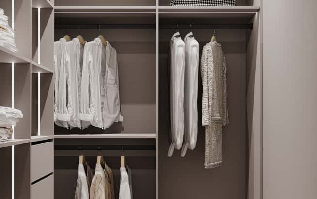 Дизайн и ремонт квартиры в ЖК Садовые кварталы в стиле современный. Гардеробная, фото 1