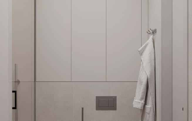 Дизайн и ремонт квартиры в ЖК Садовые кварталы в стиле современный. Гостевой санузел, фото 1