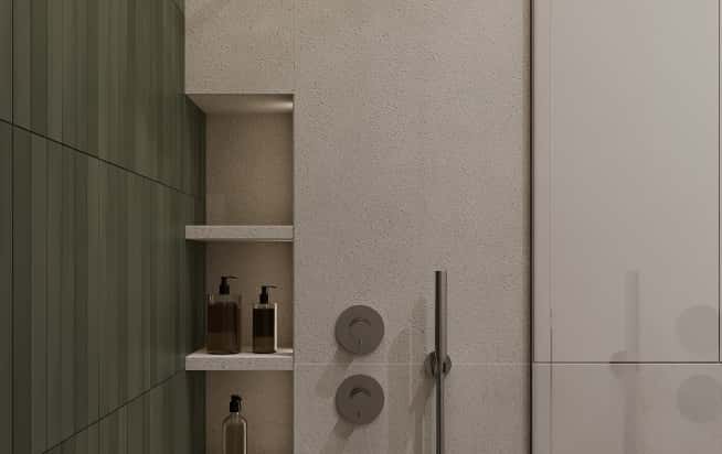 Дизайн и ремонт квартиры в ЖК Садовые кварталы в стиле современный. Гостевой санузел, фото 3