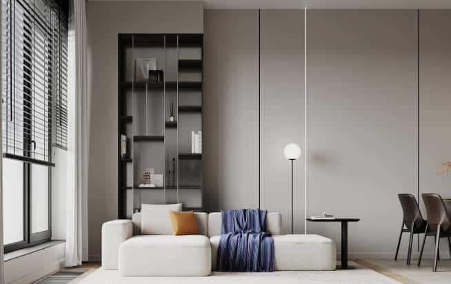 Дизайн и ремонт квартиры в ЖК Садовые кварталы в стиле современный. Кухня-гостиная, фото 6