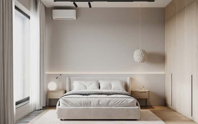 Дизайн и ремонт квартиры в ЖК Садовые кварталы в стиле современный. Мастер-спальня