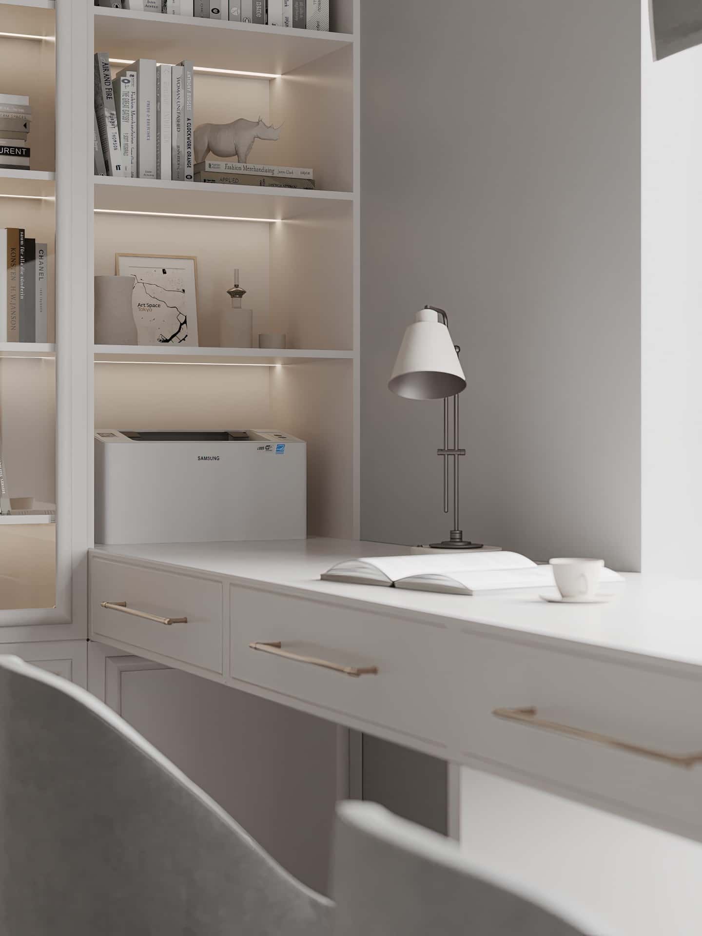 Дизайн и ремонт квартиры в ЖК Серебряный фонтан — Лебединое озеро, 109 м2. Гостевая-детская, фото 6