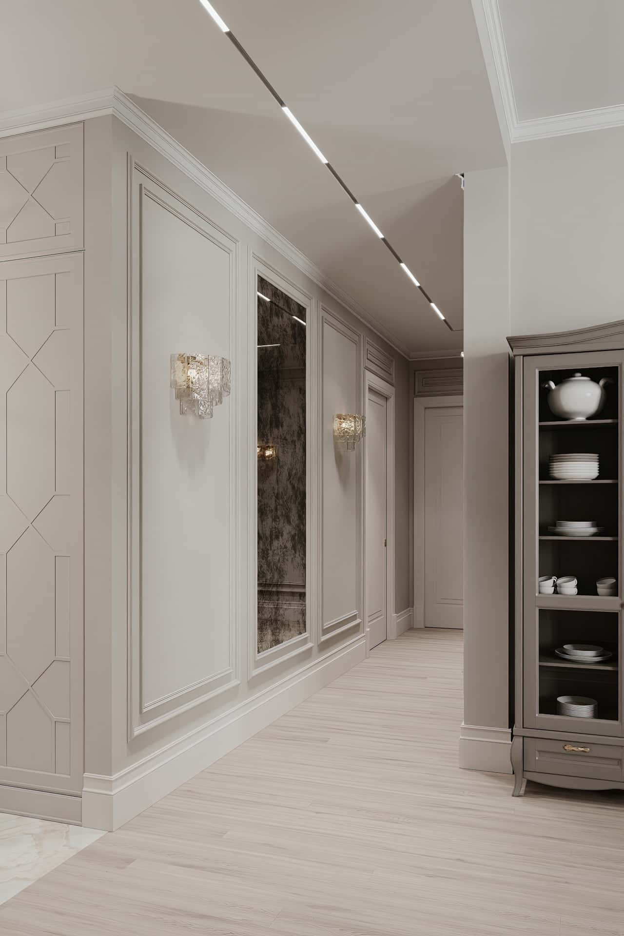 Дизайн и ремонт квартиры в ЖК Серебряный фонтан — Лебединое озеро, 109 м2. Прихожая и коридор, фото 4