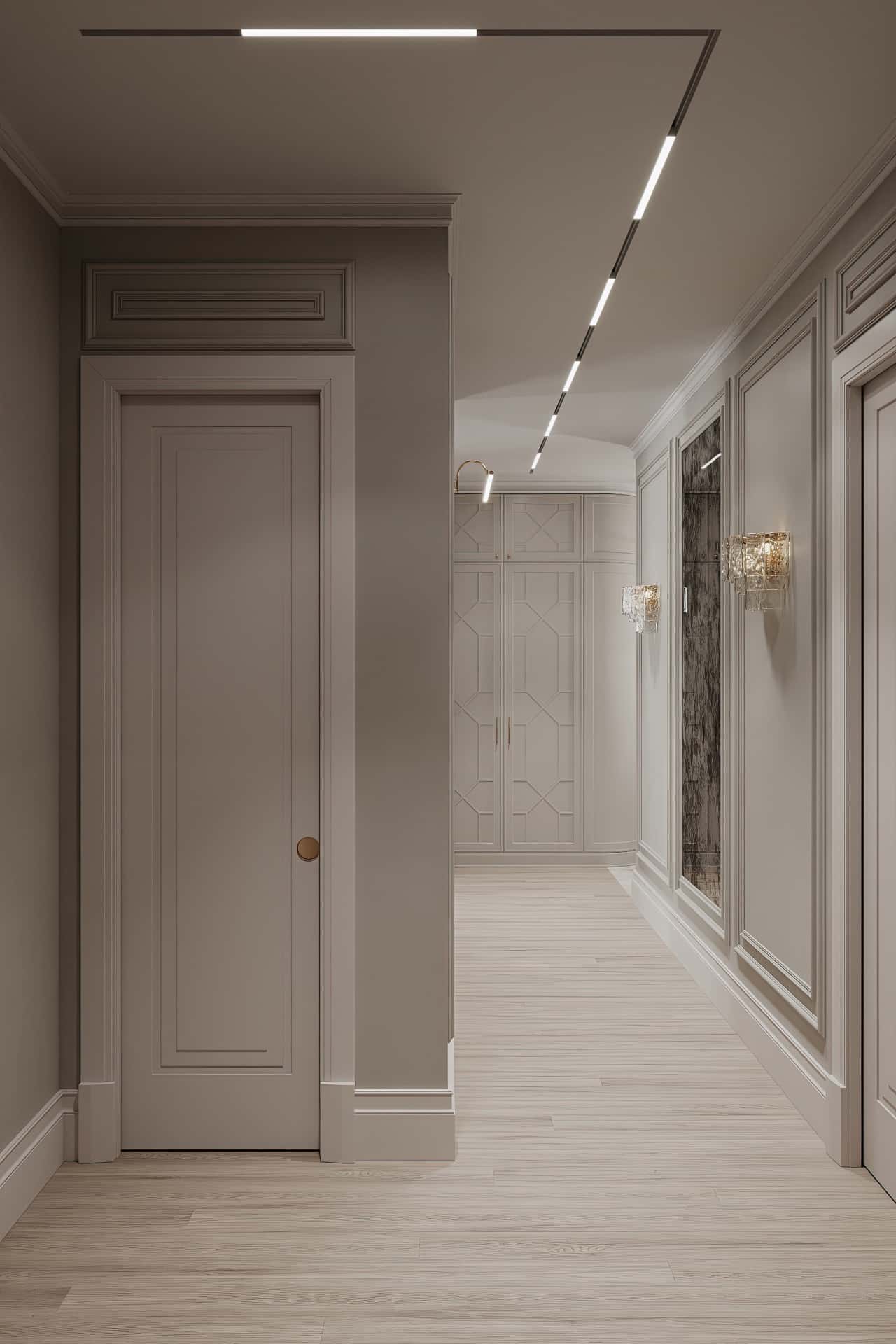 Дизайн и ремонт квартиры в ЖК Серебряный фонтан — Лебединое озеро, 109 м2. Прихожая и коридор, фото 5