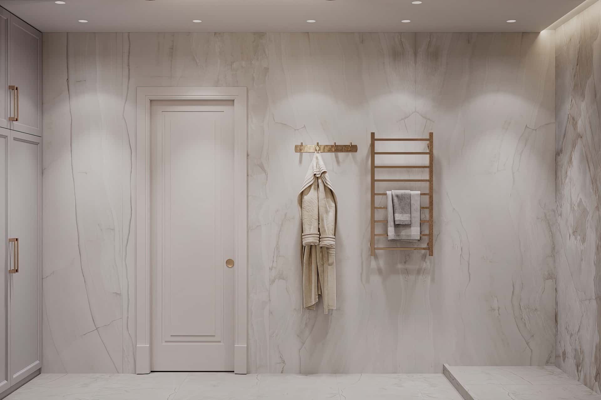 Дизайн и ремонт квартиры в ЖК Серебряный фонтан — Лебединое озеро, 109 м2. Санузел, фото 1