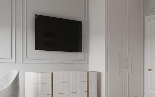 Дизайн и ремонт квартиры в ЖК Серебряный фонтан в стиле современная классика. Гостевая-детская, фото 1