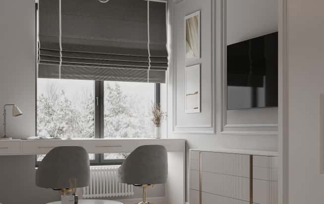 Дизайн и ремонт квартиры в ЖК Серебряный фонтан в стиле современная классика. Гостевая-детская, фото 4