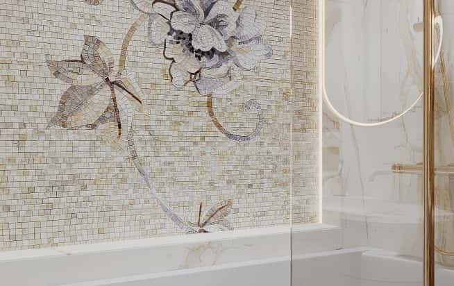 Дизайн и ремонт квартиры в ЖК Серебряный фонтан в стиле современная классика. Мастер-ванная, фото 3