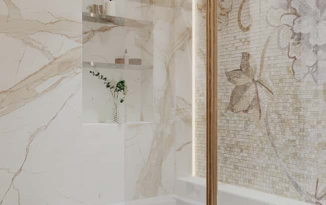 Дизайн и ремонт квартиры в ЖК Серебряный фонтан в стиле современная классика. Мастер-ванная, фото 6