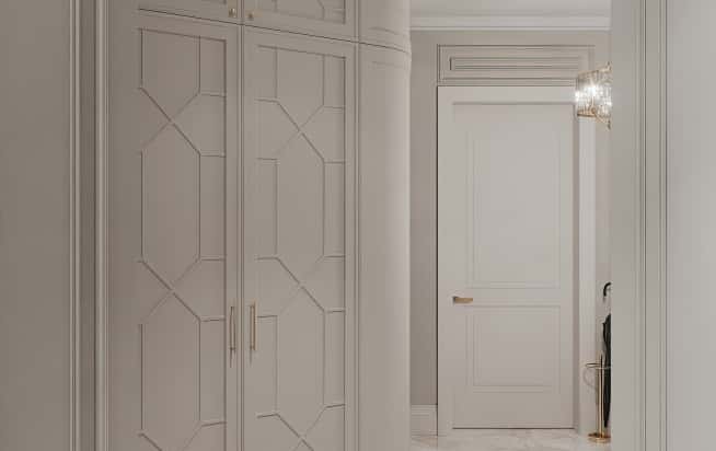 Дизайн и ремонт квартиры в ЖК Серебряный фонтан в стиле современная классика. Прихожая и коридор, фото 3