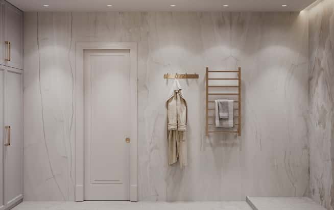 Дизайн и ремонт квартиры в ЖК Серебряный фонтан в стиле современная классика. Санузел, фото 1