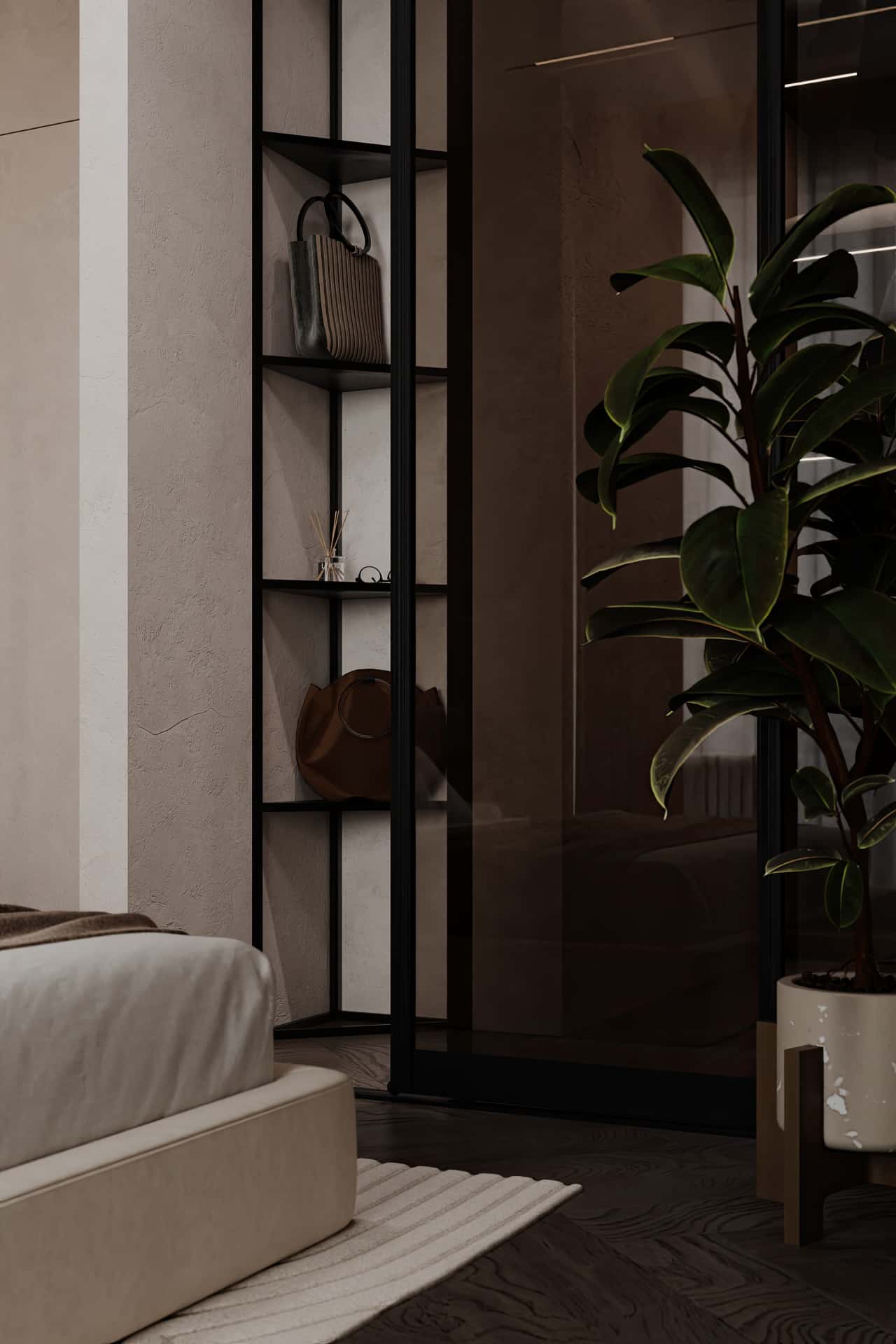 Дизайн и ремонт квартиры в ЖК Shagal — Натуральная палитра, 84 м2. Мастер-спальня, фото 10