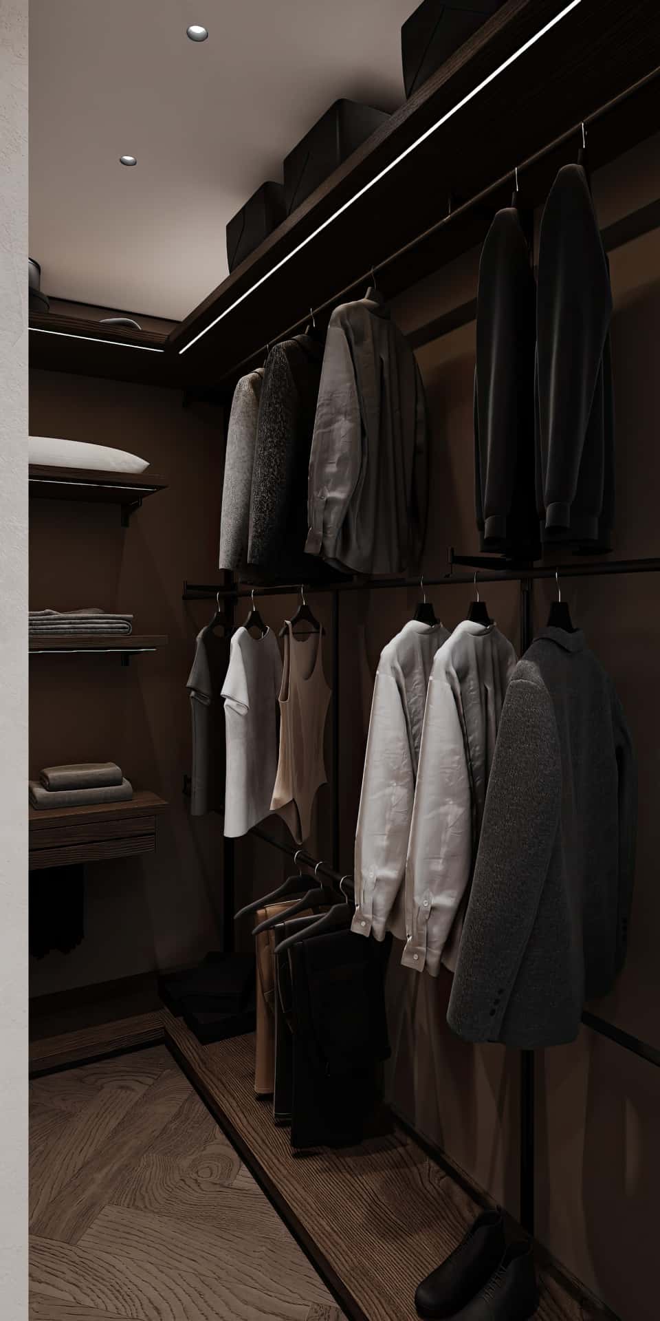 Дизайн и ремонт квартиры в ЖК Shagal — Натуральная палитра, 84 м2. Мастер-спальня, фото 11