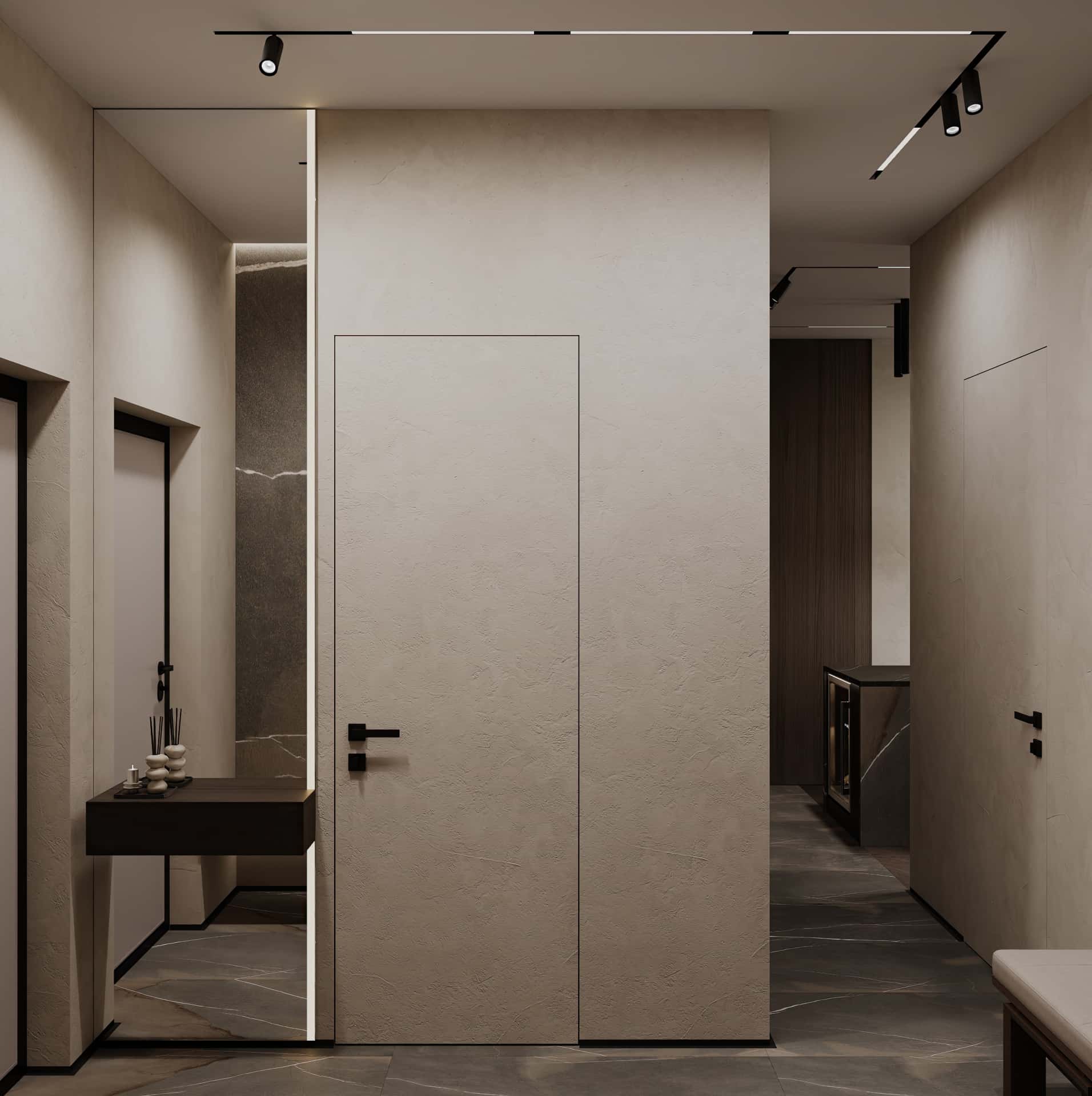 Дизайн и ремонт квартиры в ЖК Shagal — Натуральная палитра, 84 м2. Прихожая, фото 3