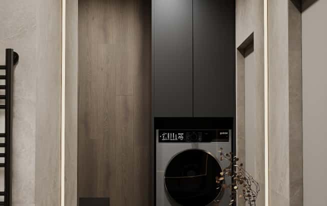 Дизайн и ремонт квартиры в ЖК Shagal в стиле современный. Гостевой санузел, фото 1