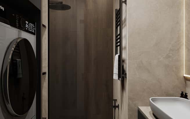 Дизайн и ремонт квартиры в ЖК Shagal в стиле современный. Гостевой санузел, фото 2