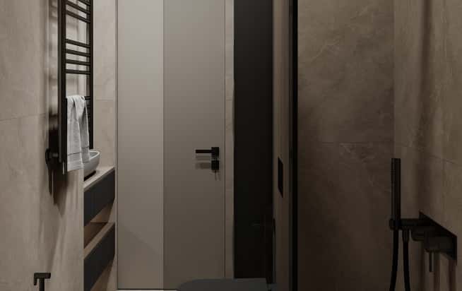 Дизайн и ремонт квартиры в ЖК Shagal в стиле современный. Гостевой санузел, фото 4