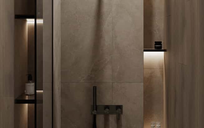 Дизайн и ремонт квартиры в ЖК Shagal в стиле современный. Гостевой санузел, фото 5