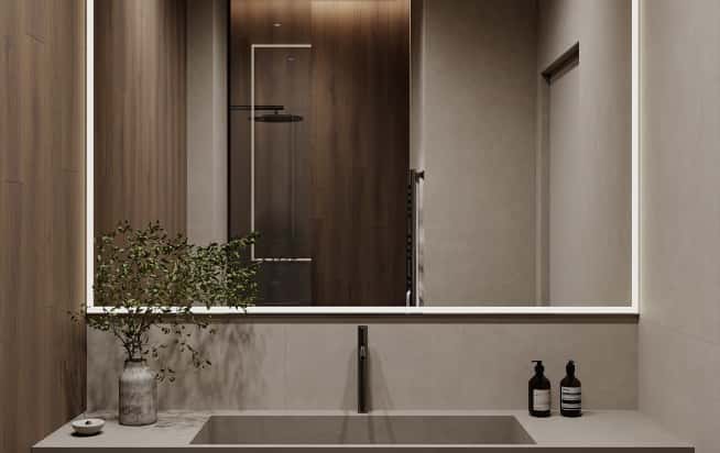 Дизайн и ремонт квартиры в ЖК Shagal в стиле современный. Мастер-санузел, фото 1