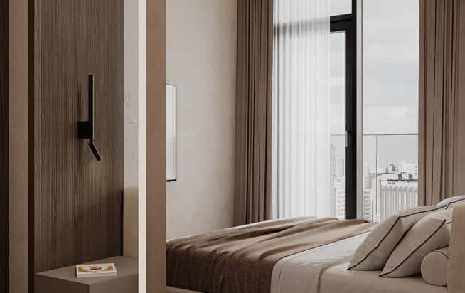 Дизайн и ремонт квартиры в ЖК Shagal в стиле современный. Мастер-спальня, фото 3