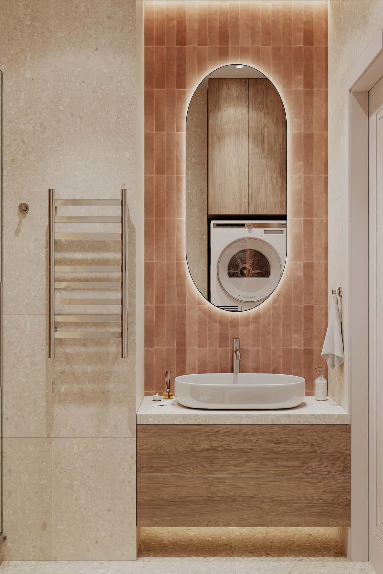 Дизайн и ремонт квартиры в ЖК Shagal — В ожидании чуда, 84 м2. Гостевой санузел, фото 4