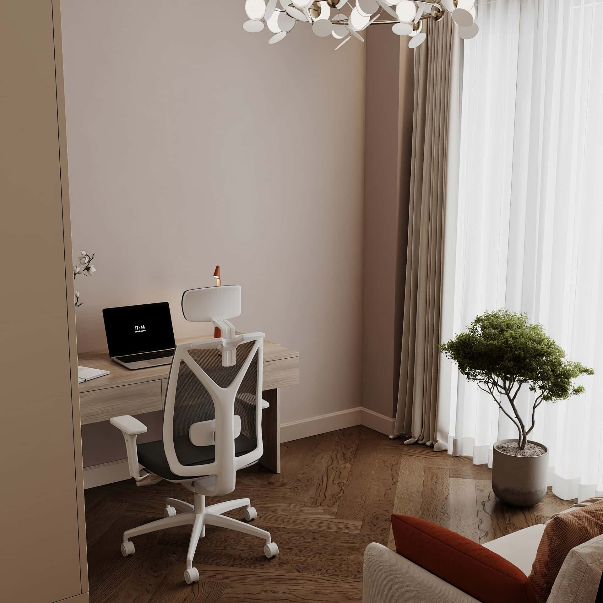 Дизайн и ремонт квартиры в ЖК Shagal — В ожидании чуда, 84 м2. Кабинет, фото 11