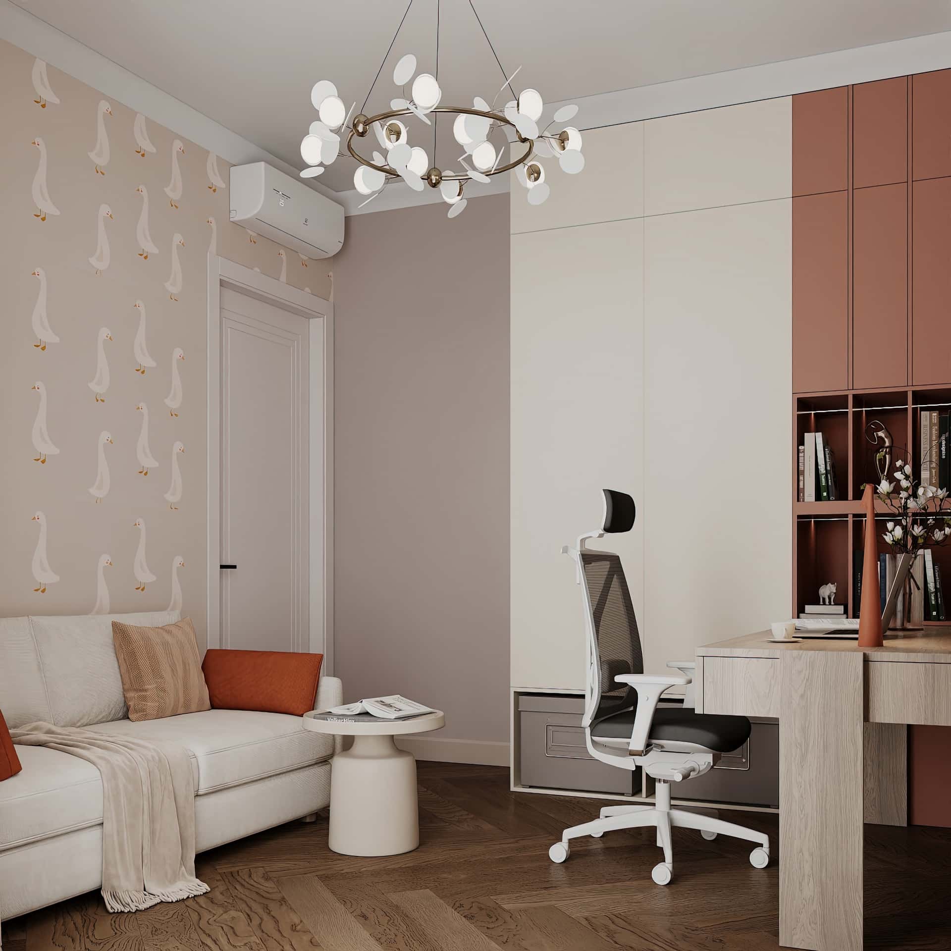 Дизайн и ремонт квартиры в ЖК Shagal — В ожидании чуда, 84 м2. Кабинет, фото 6