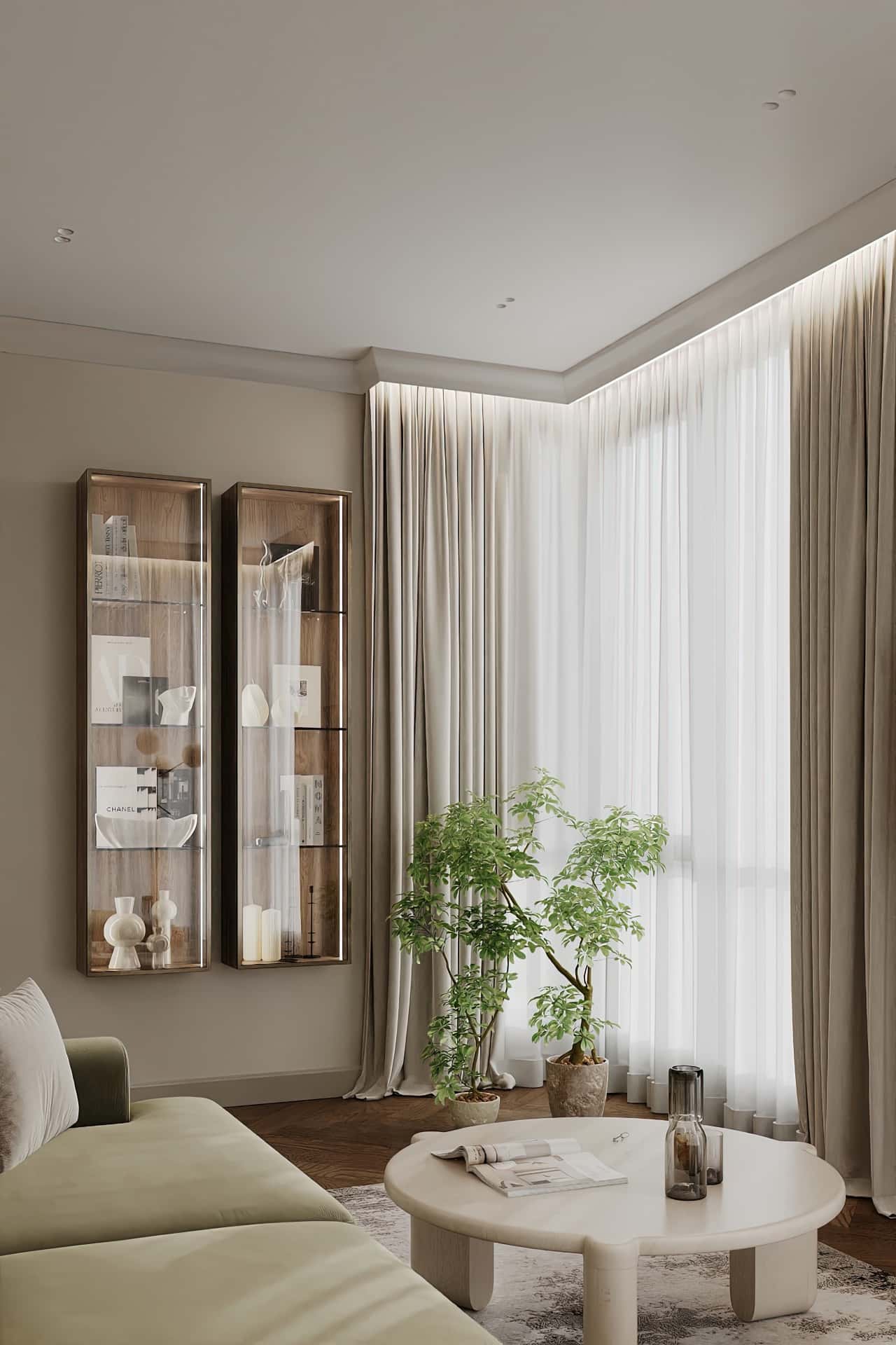 Дизайн и ремонт квартиры в ЖК Shagal — В ожидании чуда, 84 м2. Кухня-гостиная, фото 12