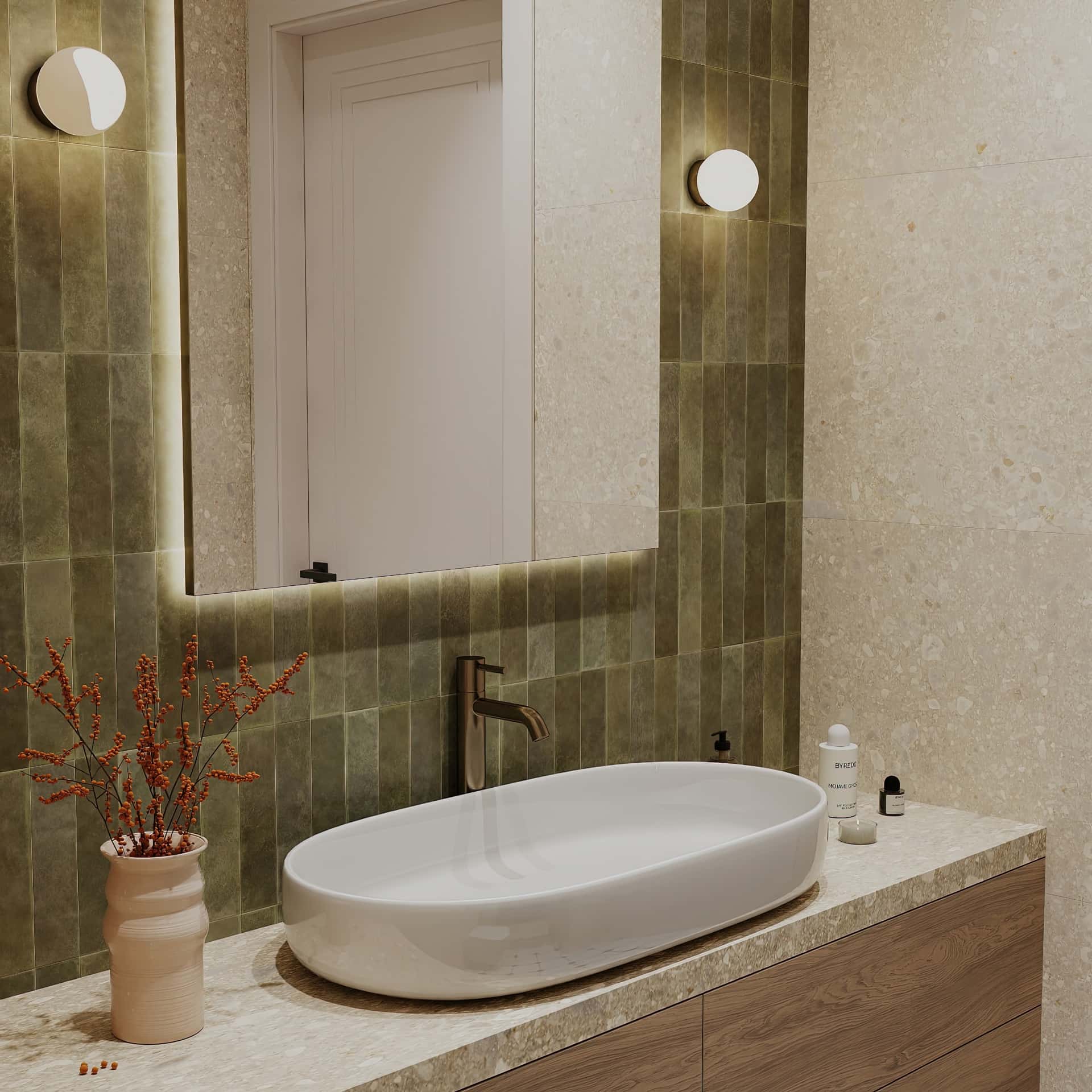 Дизайн и ремонт квартиры в ЖК Shagal — В ожидании чуда, 84 м2. Мастер-санузел, фото 9